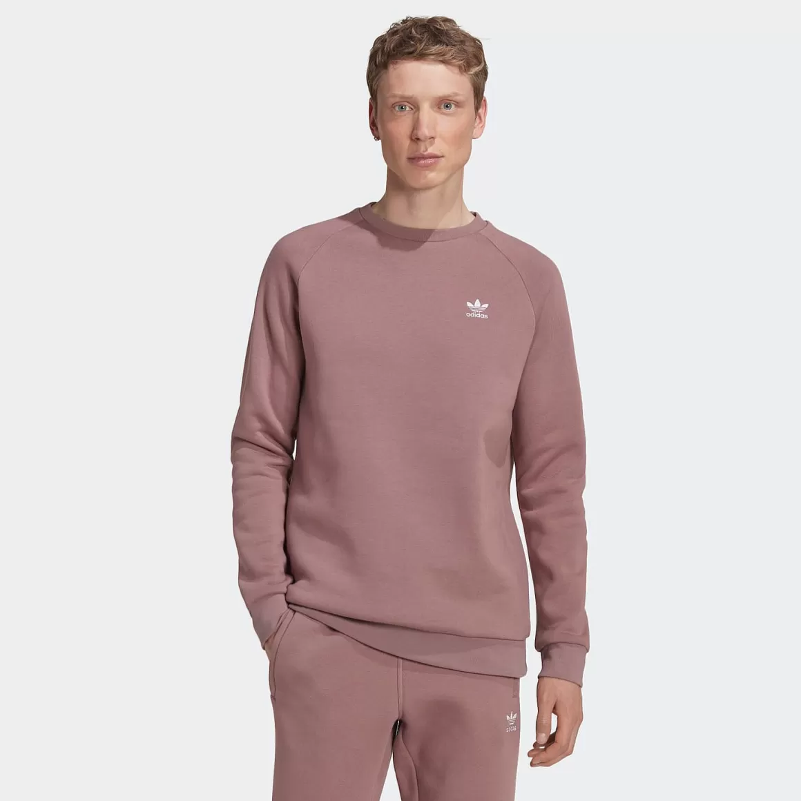 Adidas Originals Adicolor Essentials Trefoil Crewneck Sweatshirt Best Sale