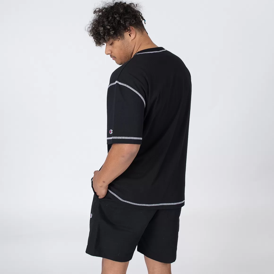 Champion Heritage Contrast Stitch Tee New