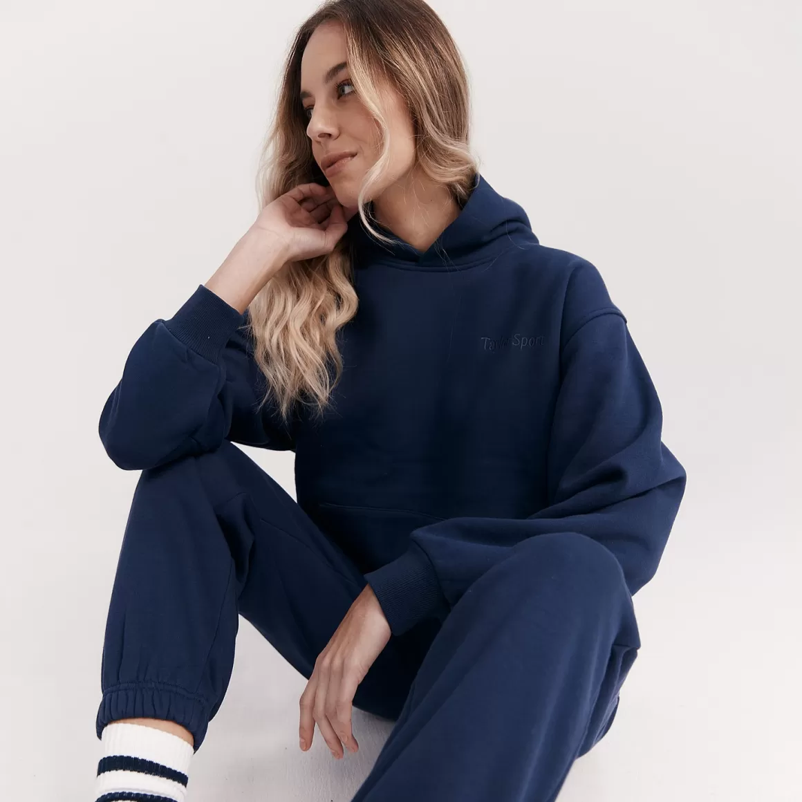 Taylor Sport Heritage Hoodie In Navy Discount