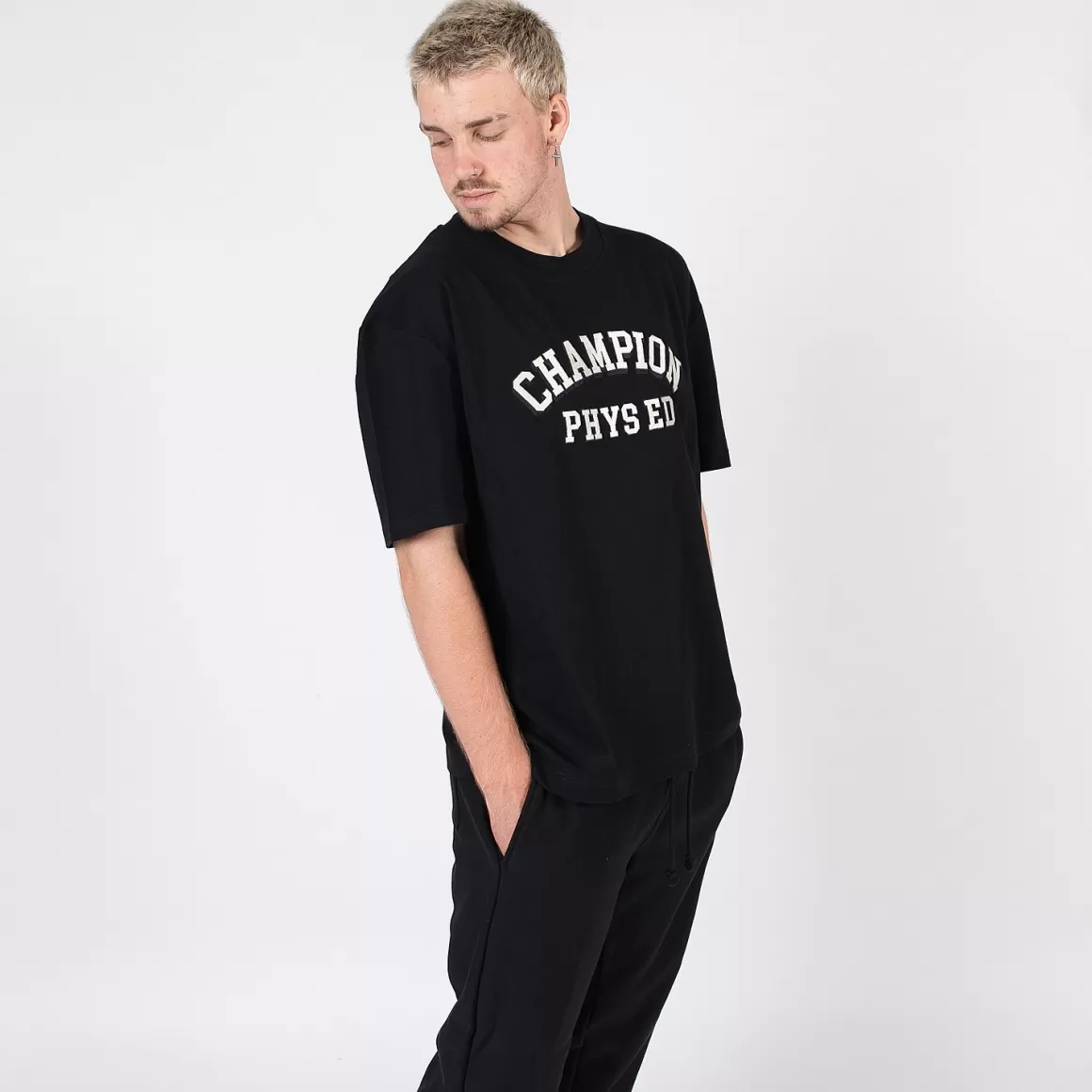 Champion Heritage Physical Ed Logo Tee Flash Sale
