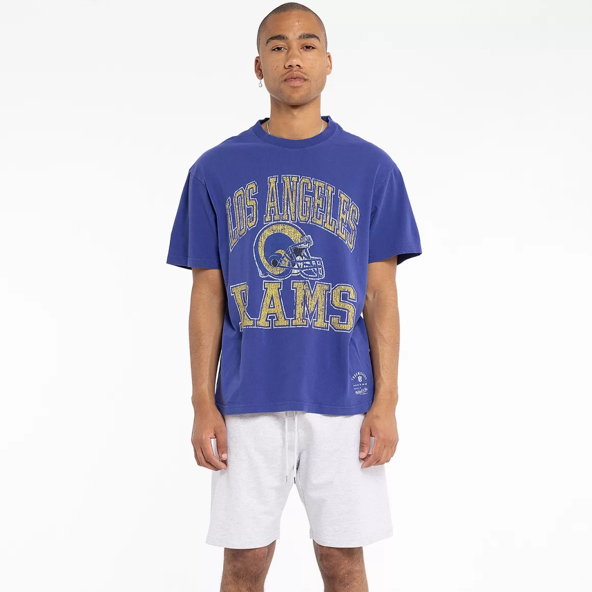 MITCHELL AND NESS Los Angeles Rams Vintage Ivy Arch T-Shirt Unisex Best Sale