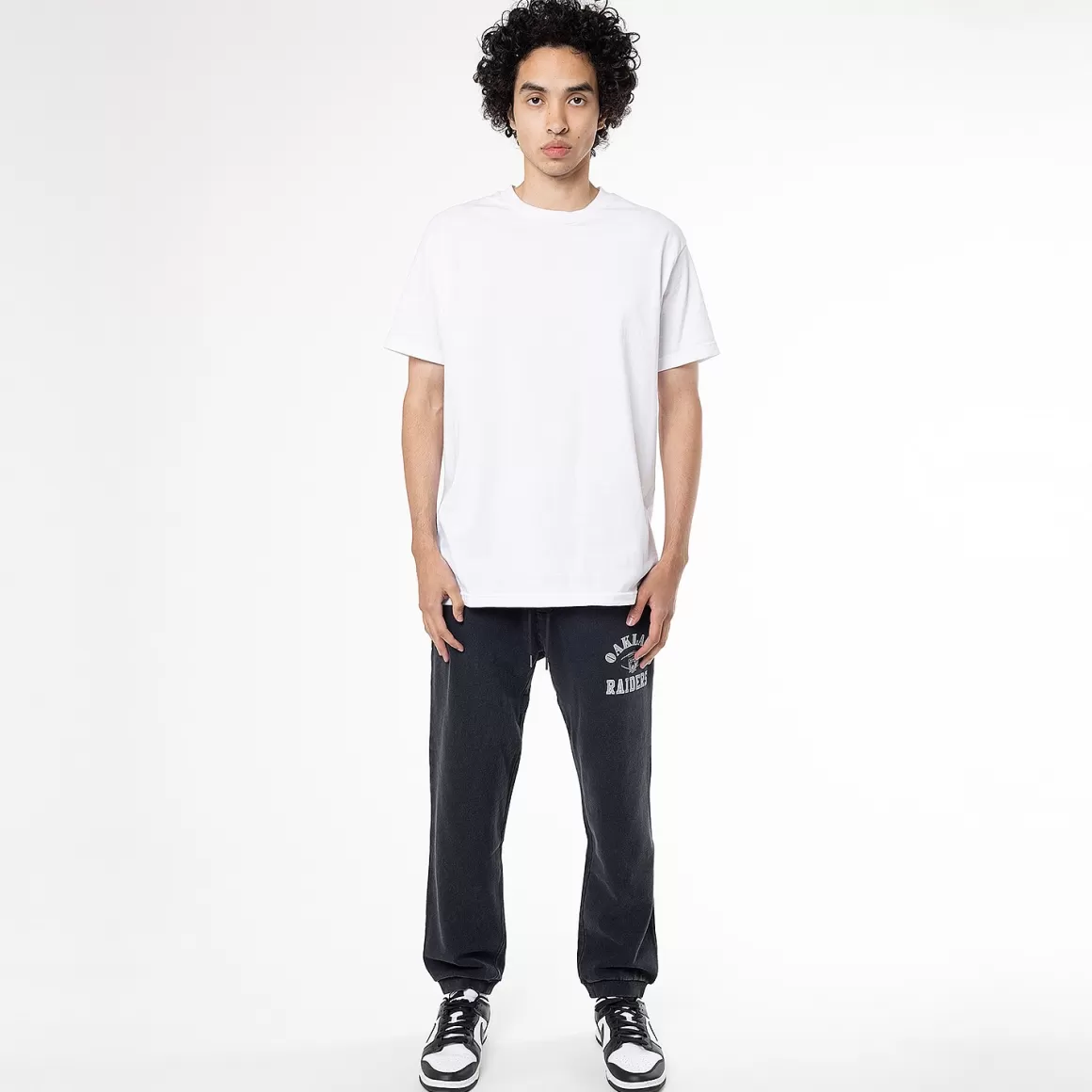 MITCHELL AND NESS Oakland Raiders Vintage Arch Logo Pants Unisex Discount