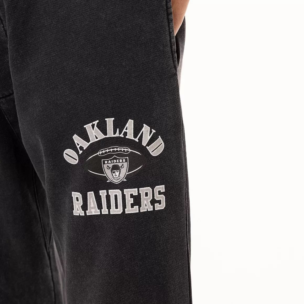 MITCHELL AND NESS Oakland Raiders Vintage Arch Logo Pants Unisex Discount