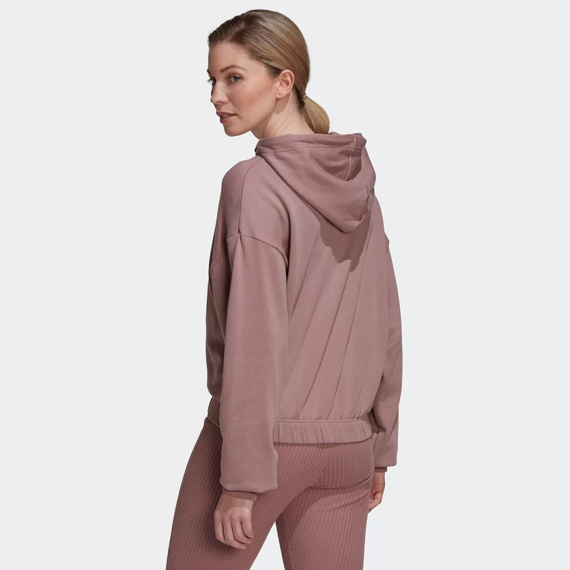 Adidas Studio Lounge Cropped Hoodie Outlet