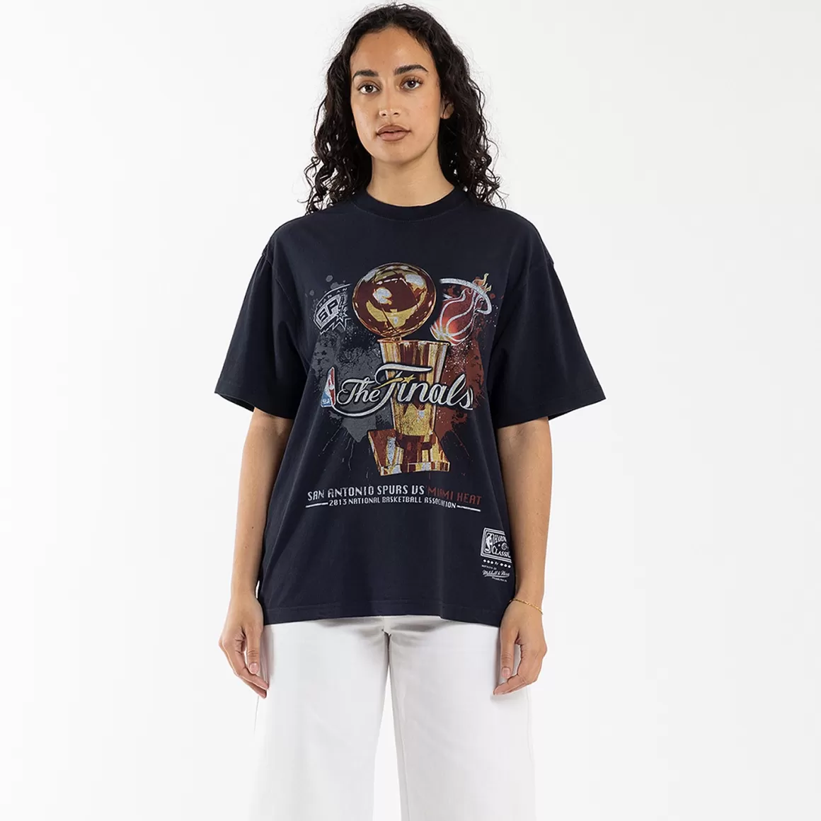 MITCHELL AND NESS Vintage 2013 Finals Tee Unisex Hot